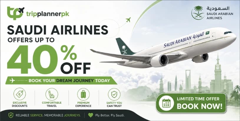 TripPlanner Saudi Airlines offers up to 40% OFF on flights – book your dream journey today